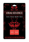 Oral Sex Dice - Red