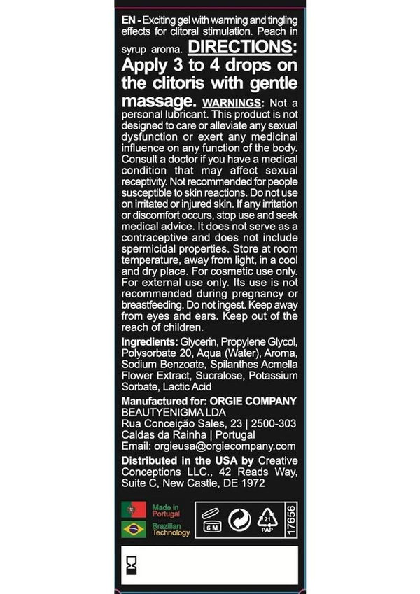 Orgie Orgasm Drops - Vibe! - Tingling Clitoral Arousal Serum