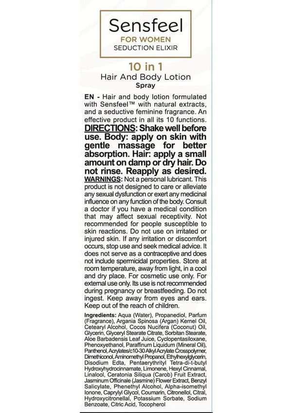 Orgie Sensfeel For Woman - Seduction Elixir 10 In 1 For Body and Hair