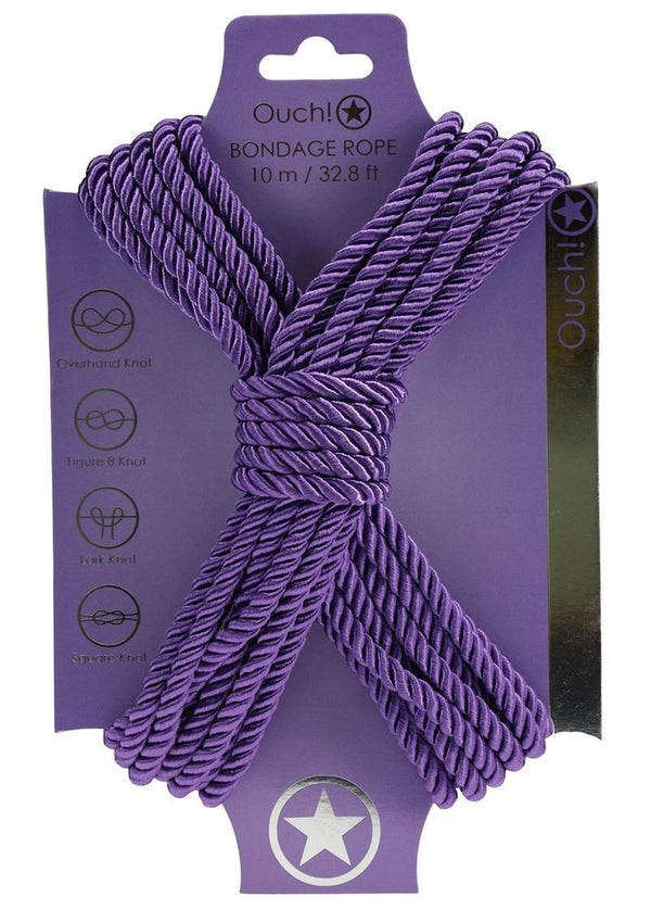Ouch! Bondage Rope 10 Meter Nylon - Purple