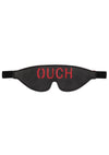 Ouch! Bonded Leather Eye-Mask - Black/Red