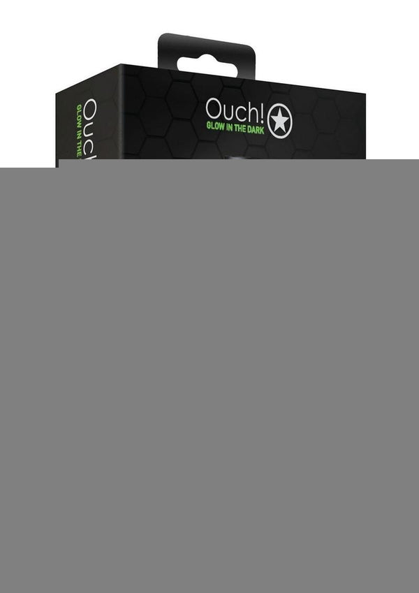 Ouch! Buckle Harness - Black/Glow In The Dark/Green - Medium/Small