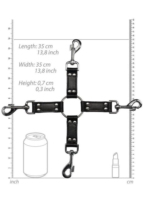 Ouch! Pain 4-Way Leather Hogtie Cross