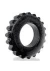 Oxball Plushy Single Cock Ring - Black Mica