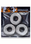 Oxballs Fat Willy Jumbo Cock Ring - Clear - 3 Pack