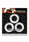 Oxballs Willy Rings Cock Rings - White - 3 Pack