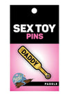 Paddle Daddy Enamel Pin - Black/Yellow