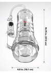 Pdx Elite Viewtube Vac XXL Pump See-Thru EZ-Grip Pump Stroker - General Orifice