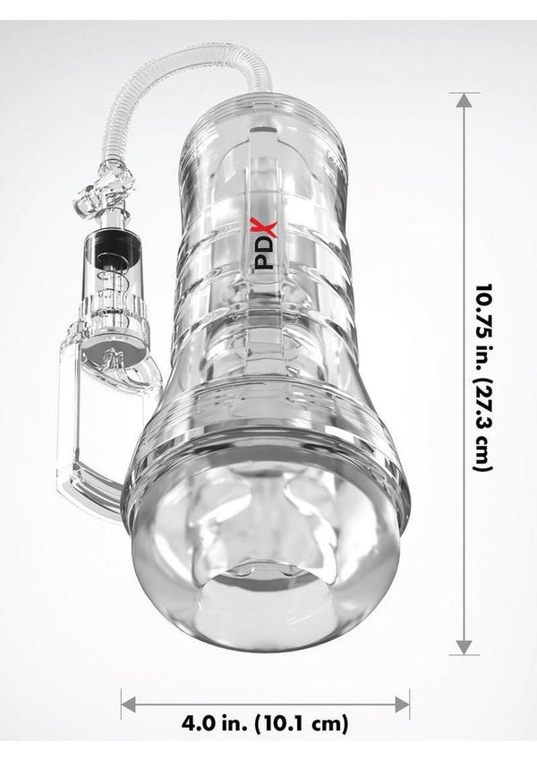 Pdx Elite Viewtube Vac XXL Pump See-Thru EZ-Grip Pump Stroker - General Orifice