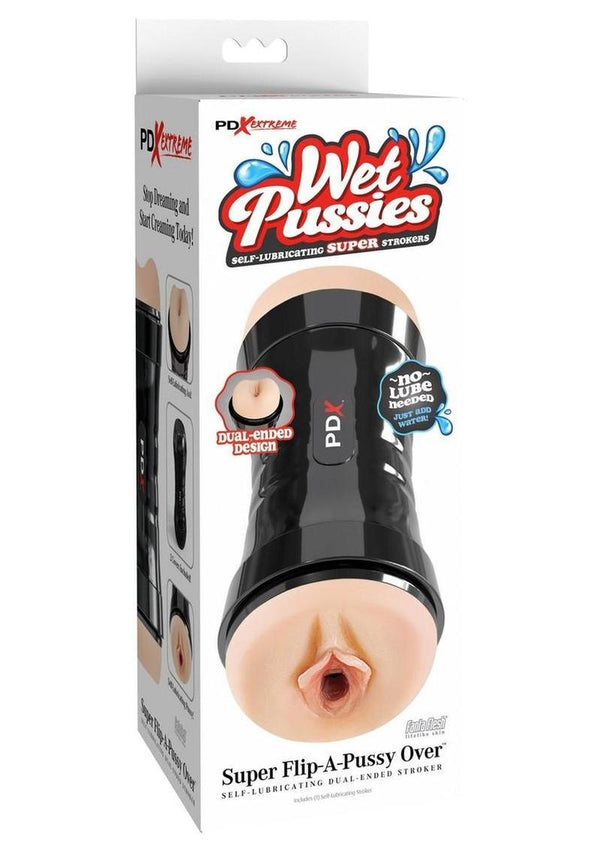 Pdx Extreme Super Flip- A-Pussy Over Stroker - Vanilla