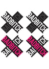 Peekaboo Bad Bitch X Pasties - Black/Red