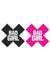 Peekaboo Bad Girl Pasties - Black/Pink