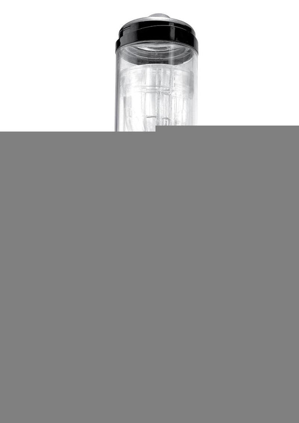 Pipedream Extreme Toyz Rechargeable Mega-Bator Ass Masturbator - Butt - Black/Clear