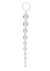Platinum X 10 Anal Beads - Silver/White
