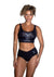 Playboy Bling Bunny Lounge - Black/Silver - Large/XLarge - 2 Piece/Set