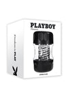 Playboy Spring Fling Rechargeable Stroker - Black/Clear
