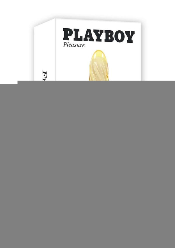 Playboy Twist Of Fate Rechargeable Glass Twirling Vibrator - Yellow