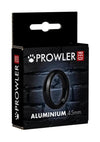 Prowler Red Aluminum Cock Ring - Black/Metal - 45mm