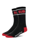 Prowler Red Sub Socks - Black/Red/White