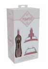 Pumped Automatic Rechargeable Vulva and Breast Pump with Rotating and Vibrating Tongue - Rose Gold