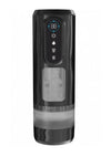 Pumped Sensurge Automatic Rechargeable Heating, Sucking, Thrusting, Vibrating Male Pump - Black
