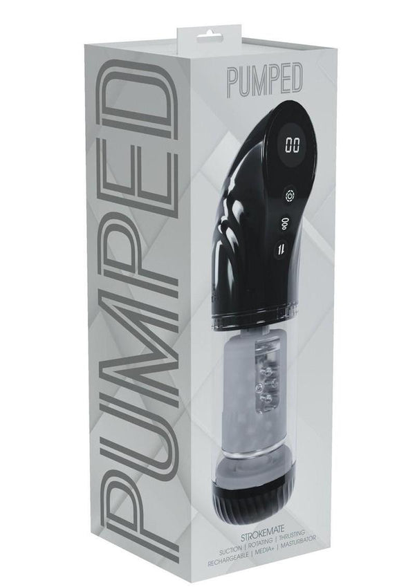Pumped Strokemate Rechargeable Multifunction Masturbator - Black