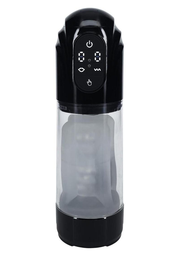 Pumped Technothrust 10 Function Rechargeable Automatic Masturbator - Black