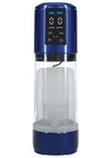 Pumped Ultralift 10 Function Rechargeable Masturbator - Metallic - Blue