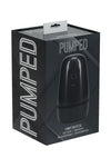 Pumped Vibrobator Pressure Suction 9 Function Vibrating Rechargeable Masturbator - Grey/Gun Metal