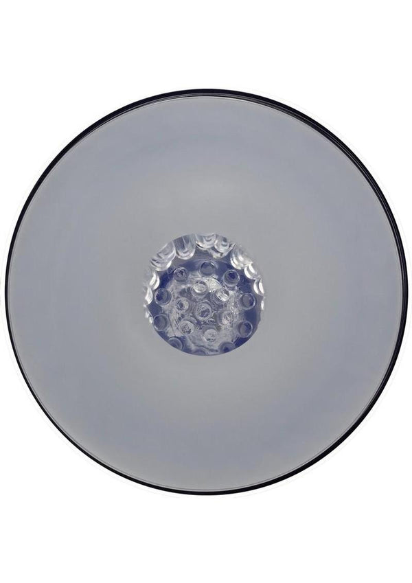 Pumped Vortex Multi Function Suction Rotating Thrusting Rechargeable Masturbator - Metallic