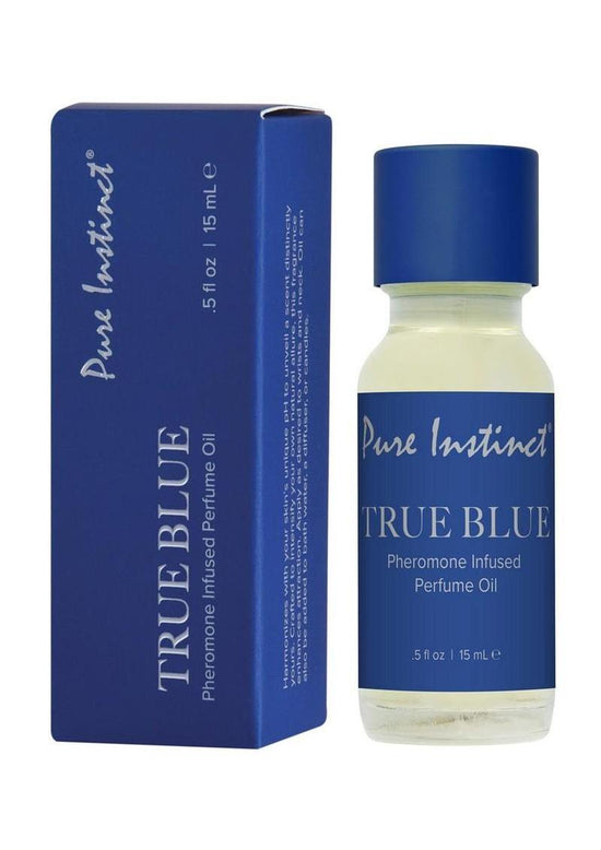 Pure Instinct Pheromone Perfume Oil Dropper- True - Blue - 0.5oz/15ml