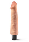 Real Feel Lifelike Toyz No. 9 Realistic Vibrating Dildo - Vanilla - 9in