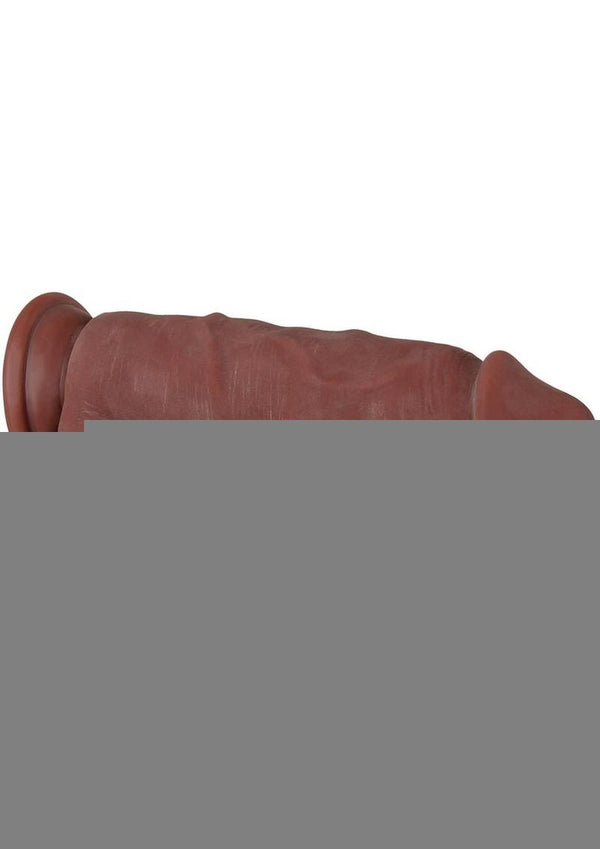 Real Supple Girthy Poseable Dildo with Balls