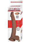 Realcocks Dual Layered Bendable Dildo - Chocolate - 11in