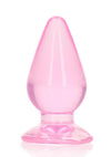 Realrock Crystal Clear Anal Plus - Clear/Pink - 3.5in