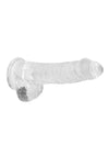 Realrock Crystal Clear Dildo with Balls
