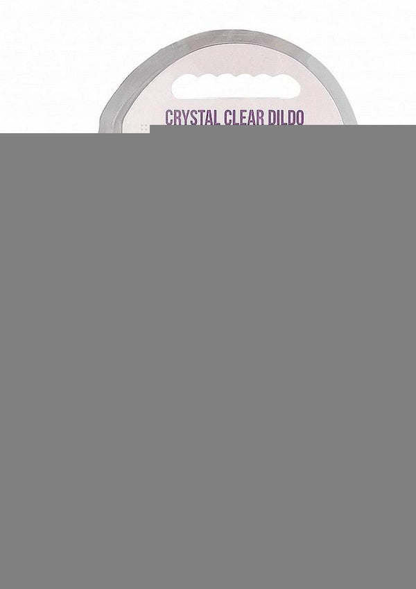 Realrock Crystal Clear Dildo with Balls - Purple - 6in