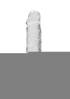 Realrock Crystal Clear Dildo with Balls - Clear - 8in