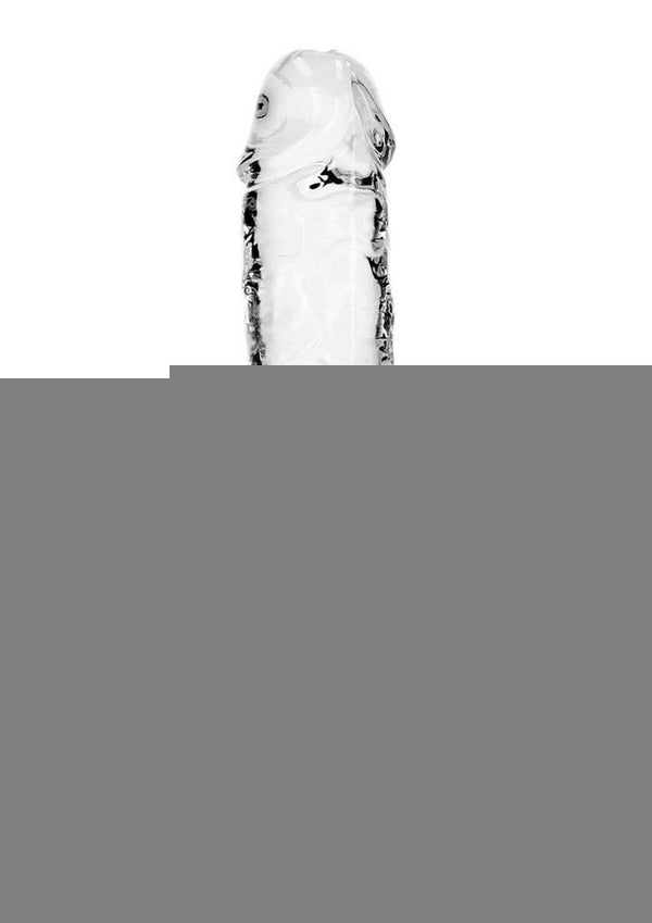 Realrock Skin Realistic Striaght Dildo Without Balls - Clear - 6in