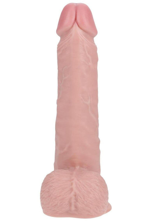 Realrock Vibrating and Rotating Cock with Balls Regular Straight