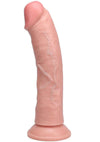 Realrock Vibrating Cock Regular Curved - Vanilla - 8in