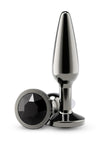 Rear Assets Chrome Tapered Anal Plug - Gray/Grey - Medium