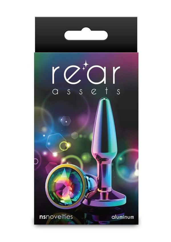 Rear Assets Chrome Tapered Anal Plug - Multicolor - Small