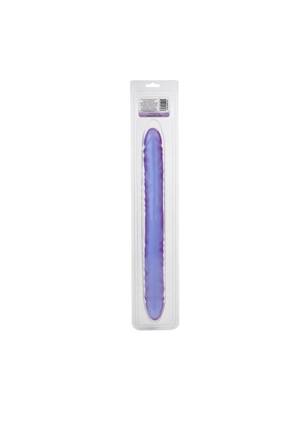 Reflective Gel Veined Double Dildo