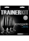 Renegade Pleasure Plug Trainer Anal Plugs - Black - Set Of 3