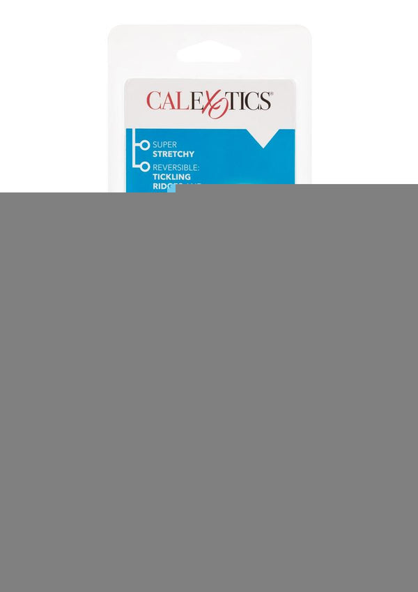 Reversible Texture Penis Extender and Masturbator - Clear