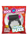 Rock Candy Sugar Buzz Vibrating Cock Ring - Black