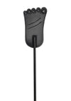 Rouge Foot Leather Riding Crop - Black