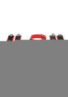 Rouge Leather Adjustable D Ring Hogtie - Black/Multicolor/Red