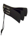 Rouge Leather Three Flap Paddle - Black